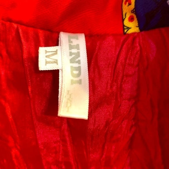 Women’s Lindi Multicolor Pleated 100% Polyester Full Zip Red & Pink Jacket M - Picture 7 of 9